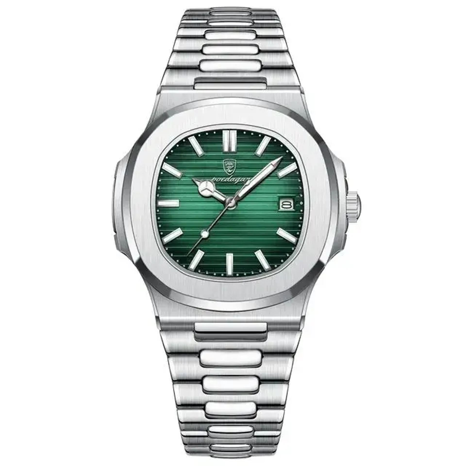 RELOJ EJECUTIVO CUADRADO VERDE